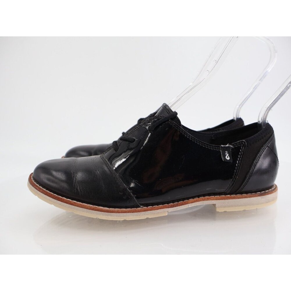 Ahnu Teva Womens Emery Leather Women's Size 8 Black Oxford Shoes Lace Up - Picture 4 of 13